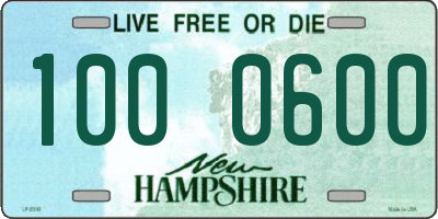 NH license plate 1000600