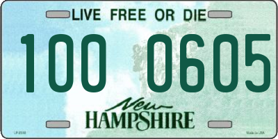 NH license plate 1000605