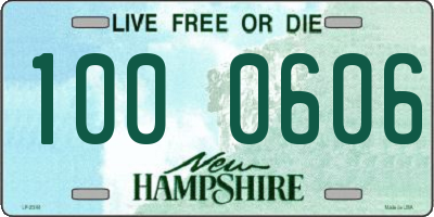 NH license plate 1000606