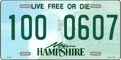 NH license plate 1000607