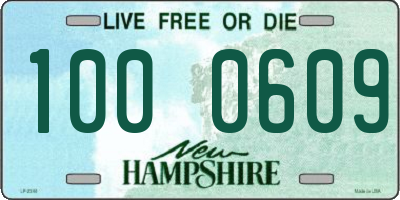 NH license plate 1000609