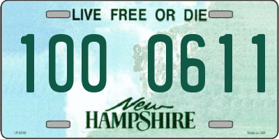 NH license plate 1000611