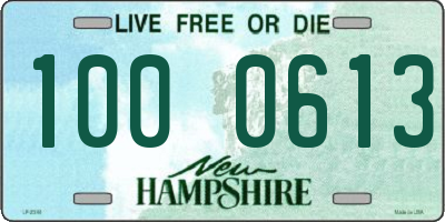 NH license plate 1000613