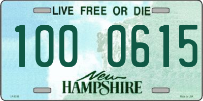 NH license plate 1000615