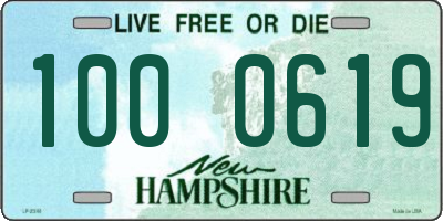 NH license plate 1000619