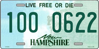 NH license plate 1000622