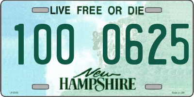 NH license plate 1000625