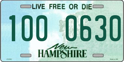 NH license plate 1000630