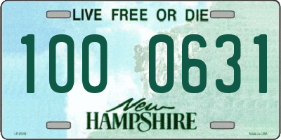 NH license plate 1000631