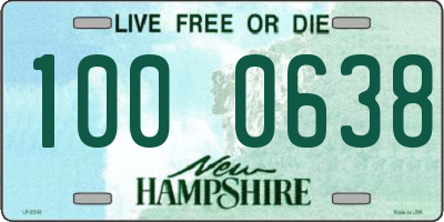 NH license plate 1000638
