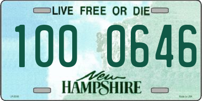 NH license plate 1000646