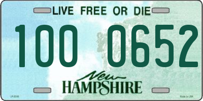 NH license plate 1000652