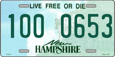 NH license plate 1000653