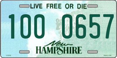 NH license plate 1000657