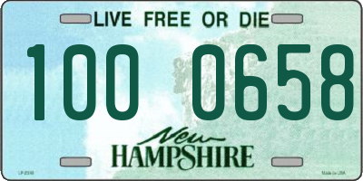 NH license plate 1000658