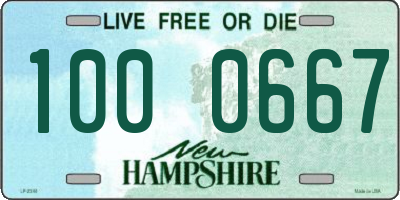 NH license plate 1000667