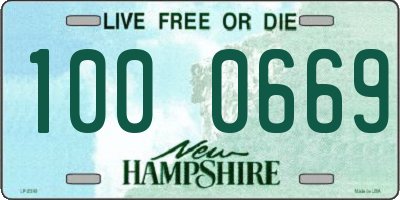 NH license plate 1000669