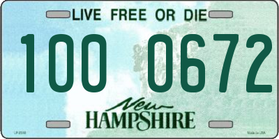 NH license plate 1000672