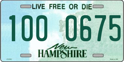 NH license plate 1000675