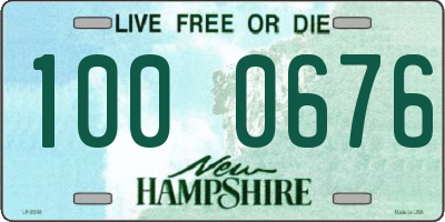 NH license plate 1000676