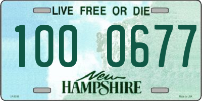 NH license plate 1000677