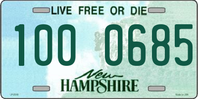 NH license plate 1000685