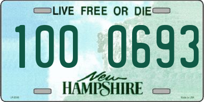 NH license plate 1000693