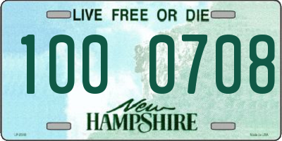 NH license plate 1000708