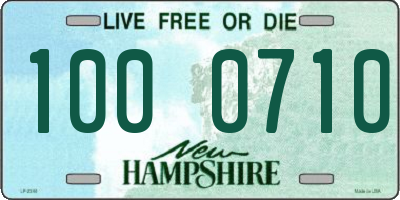 NH license plate 1000710