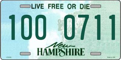 NH license plate 1000711