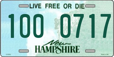 NH license plate 1000717