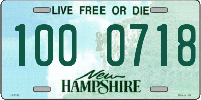 NH license plate 1000718
