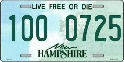 NH license plate 1000725