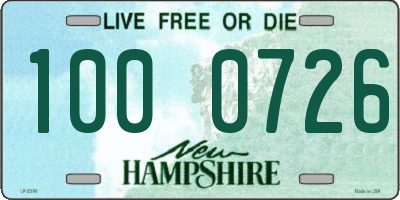 NH license plate 1000726
