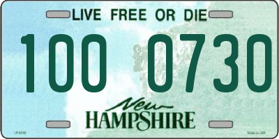 NH license plate 1000730