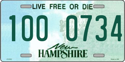 NH license plate 1000734