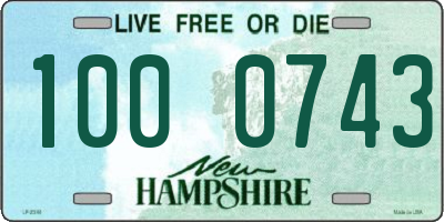 NH license plate 1000743