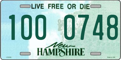 NH license plate 1000748