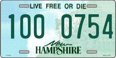 NH license plate 1000754