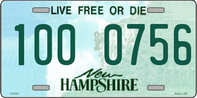 NH license plate 1000756