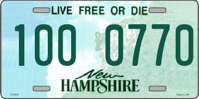 NH license plate 1000770