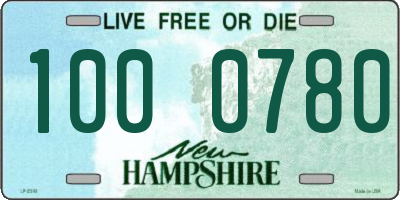 NH license plate 1000780