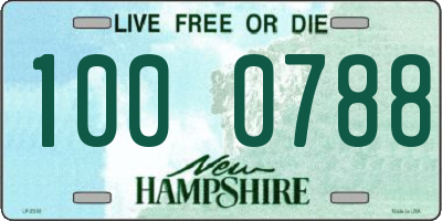 NH license plate 1000788