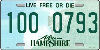 NH license plate 1000793