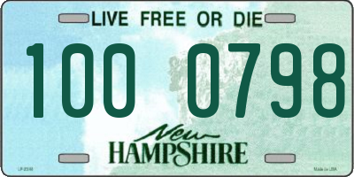 NH license plate 1000798