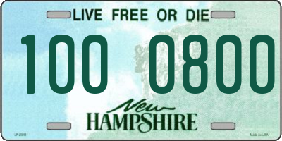 NH license plate 1000800