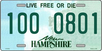 NH license plate 1000801