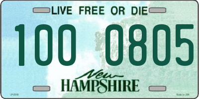 NH license plate 1000805