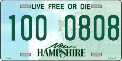 NH license plate 1000808