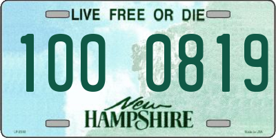 NH license plate 1000819